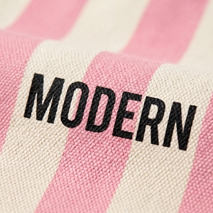 Sac fourre-tout en toile rayé écologique pour femmes, sac d'épicerie avec poche intérieure, sac en coton avec logo imprimé personnalisé - Product Image 3