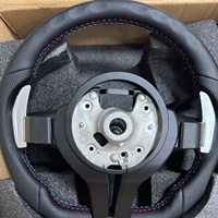 Volant en cuir noir pour BMW F10 F20 F30 F80 E60 E90 E92 F01 F11 F22 F30 F35 F31 E70 E71 F15 F16 M5 M3 M4 F82 X3 X5