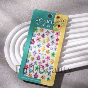Pegatinas 3D en relieve con diseño floral para uñas, estilo coreano, transparentes, con pétalos suaves, calcomanías de pétalos, estética coqueta, para manicura nupcial - Product Image 6