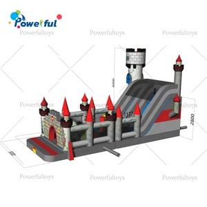 <span class=keywords><strong>Castillo</strong></span> Inflable Comercial <span class=keywords><strong>de</strong></span> PVC con Tobogán, Nuevo Diseño <span class=keywords><strong>de</strong></span> Castillos Hinchables y <span class=keywords><strong>Guerreros</strong></span>, Casa <span class=keywords><strong>de</strong></span> Brinco para Niños - Product Image 2