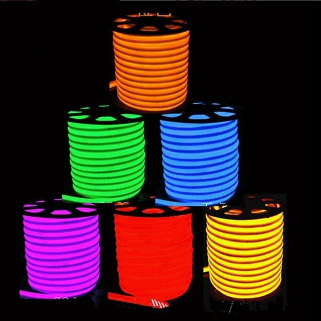 High Brightness LED Neon Rope Light 12v 24v 110v 220v RGB Waterproof SMD2835 120led/M LED Neon Flex IP67 Ip68 Exterior Lighting