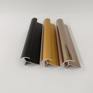 Nhà cung cấp hàng đầu trang trí đặc biệt ép đùn nhôm hồ sơ gạch TRIM góc cao su sàn Đồng kim loại nhôm cạnh TRIM - Product Image 4