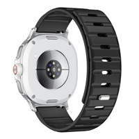Haute qualité Samsung Watch8 Classic Norman bracelet magnétique bracelets en silicone pour Samsung Galaxy Watch8 avec connecteur en acier inoxydable 316