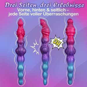 Силиконовый двусторонний фаллоимитатор-анальная пробка, секс-игрушка с эффектом реалистичного прикосновения для анальной тренировки, упражнений Кегеля, для начинающих. - Product Image 6