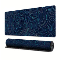 Ligne de contour topographique de haute qualité tapis de souris en caoutchouc imperméables antidérapants Options multi-tailles