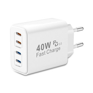Cargador multipuerto USB-C PD40W estándar europeo, éxito de ventas para comercio electrónico transfronterizo, compatible con Samsung y Apple - Product Image 3