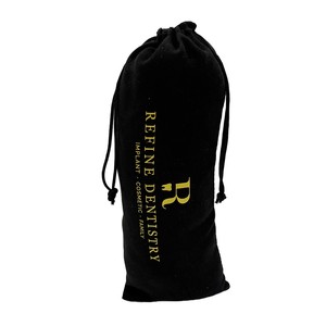Pochette en velours pour kit <span class=keywords><strong>dentaire</strong></span> noir avec logo personnalisé, pour brosse à dents - Product Image 4