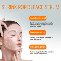 Sérum Visage Hydratant Resserre les Pores à l'Acide Lactobionique, Sérum Éclaircissant et Raffermissant à l'Acide Salicylique, Sérum Naturel pour le Visage