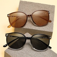 Lunettes de lecture photochromiques anti-lumière bleue, grandes montures rondes avec strass, photogray anti-reflet, nouvelle collection 2026 pour femmes