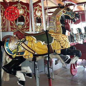 Parque de atracciones para niños Fun Ocean <span class=keywords><strong>Carousel</strong></span> 16 Passenger Parque de atracciones chino Carrusel de caballos eléctricos para la venta de parques - Product Image 2