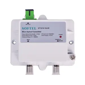 FTTH 1310nm 10mW đầu ra mini sợi quang CATV Micro Transmitter