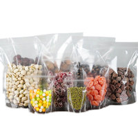 Paquet Bolsas Plasticas sac à fermeture éclair Transparent pochette debout pour Snack écrou emballage alimentaire sac transparent en plastique