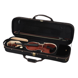 Violín de madera solista hecho a mano de tamaño completo 4/4: espalda de <span class=keywords><strong>arce</strong></span> flameado de estilo antiguo, acabado de mezcla de aceite y resina, configuración a prueba de <span class=keywords><strong>clima</strong></span> - Product Image 3