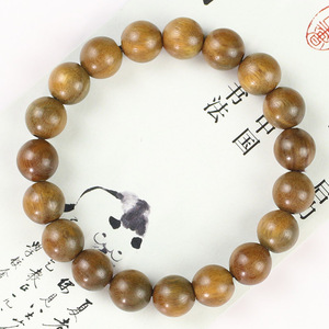 Green Sandalwood <b>Bracelet</b> 9mm 19 Beads Single Strand Unisex Religious Jewelry Cultural Collectible - Product Image 4