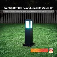Miboxer extérieur étanche Ip66 aluminium cylindre cour carré paysage pelouse lampe lumière LED jardin spots Zigbee 3.0