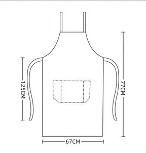 Tablier de cuisine en coton satiné pour chef, personnel de service, serveurs et serveuses de restaurant, boulanger, et uniformes de salon - Product Image 2