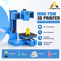 Mini Impresora 3D de Escritorio FDM, Kit de Ensamblaje DIY, Compatible con PLA, Impresora Educativa STEM, OEM, ODM, Marca Privada