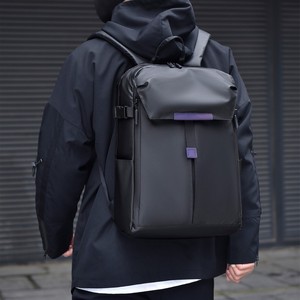 English Laptop <b>Backpack</b> 15 Inches Business Travel Youth Unisex Solid Color Waterproof Commuter Bag - Product Image 1