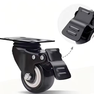Heavy Duty PVC Locking Swivel Caster <b>Wheels</b> Light & Heavy Load Furniture Hardware Casters For Living Room <b>Chairs</b> - Product Image 1