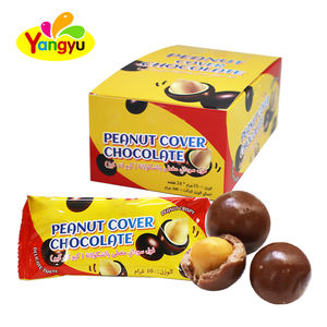 YangYu Wholesale Choco Coated <strong>Covered</strong> <strong>Peanuts</strong> Ball Round Confectionery Supply <strong>Peanut</strong> <strong>Chocolate</strong> - Product Image 1