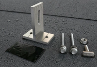 TRIPSOLAR TP-L-D Supports en L en aluminium anodisé étanches, supports en T pour système de montage de panneaux solaires sur toit en asphalte