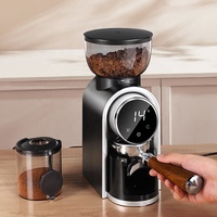 Machine à café électrique portable et réglable avec moulin à grains conique pour expresso italien et cafetière à piston