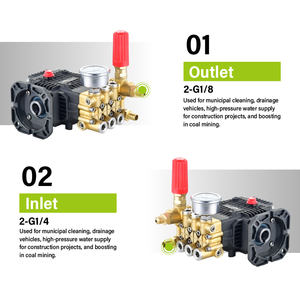 LICHIMA pompa a stantuffo Triplex ad alta pressione 100Bar 120Bar per auto - Product Image 4