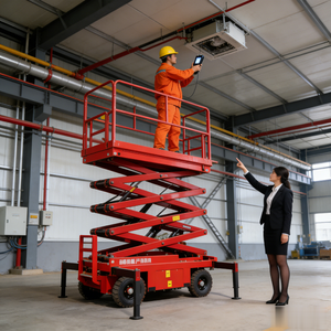 Hot new Electric Self-propelled Professional Scissor Lifts Wheeled Manned Self-propelled Lifts - Product Image 1