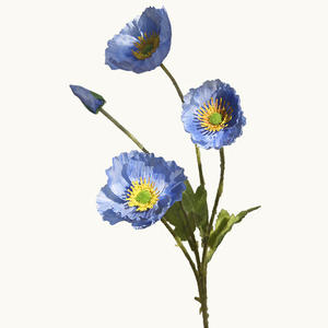 4 têtes de coquelicots de maïs artificiels Coquelicots rouges Fleurs de coquelicot géantes - Product Image 1