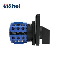 Commutateur sélecteur d'ampermètre en plastique Si&hel LW28 20A triphasé pour instrument certifié CE