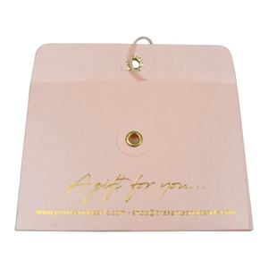 Enveloppe de mariage de luxe, papier cartonné blanc 300 g/m², impression de cartes de visite, enveloppe en papier avec bouton - Product Image 2