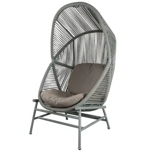 Outdoor Aluminum Patio Swings Hanging Chairs Rattan Wicker Swing chair Leisure Balcony hanging chair