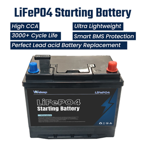 Batería de Arranque para Automóvil de Alto Rendimiento de 12V 60Ah con Indicador de Carga y Voltaje, Reemplazo de Batería de Plomo-Ácido, Batería de Arranque de 800CCA - Product Image 1