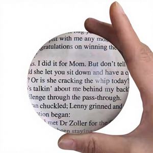 Lente d'Ingrandimento Portatile in Cristallo Acrilico a Mezza Sfera 8X per Lettura e Fermacarte da Scrivania - Product Image 2