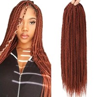 Extensions de cheveux en soie domestique tressée à trois brins, non teintables, pour crochet, à double trame, pour usage transfrontalier