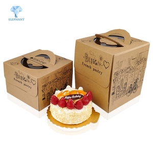 Customization Kraft Paper <b>Box</b> Food <b>Cupcake</b> Lunch Birthday Cake Packaging - Product Image 3