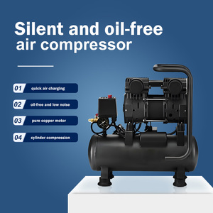 Compresseur d'air silencieux sans huile, pompe à air portable haute efficacité pour usage domestique et industriel, gonflage rapide des pneus pour voiture et - Product Image 2