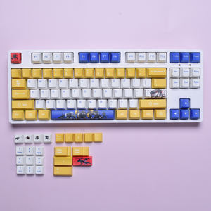 Aflion personalizado 60% acrílico Pbt 1u flecha belga Anime chica arte blanco y negro japonés Keycap Xda archivo regalo - Product Image 2