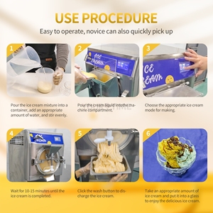 Time time 160L ticari Artisan Gelato dondurucu 10-Program amerikan sert dondurma makinesi Acai kase toplu dondurma şurubu - Product Image 5