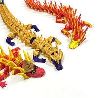 Figurine de dragon articulée en PLA imprimée en 3D, style super-héros, jouet à articulations flexibles, cadeau de collection écologique