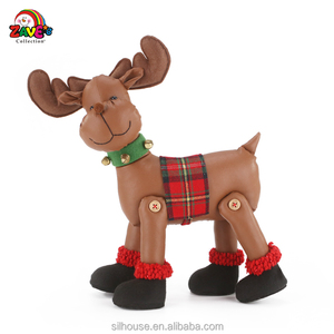 Zaves ยืดหยุ่นขากวางเรนเดียร์ PU ประดับคริสต์มาสในร่มกำมะหยี่นุ่มตกแต่งเดสก์ท็อปสำหรับบ้าน <span class=keywords><strong>pyroar</strong></span> คริสต์มาสสินค้า - Product Image 3