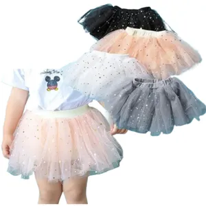 Nuevo estilo niño encantador fiesta chica Bebé Vestidos de tutú ropa infantil ropa de bebé Casual bebé brillante princesa falda - Product Image 1