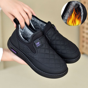 Scarpe Invernali Leggere e Impermeabili da Donna, Stivali alla Caviglia Caldi con Fodera in Peluche, Slip-On per Anziane e Mamme, Stile da Passeggio, Stivali da Neve - Product Image 1