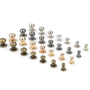 Rivets bouton en acier, aluminium, cuivre, finition zinguée, taille M2-M7 pour chaussures, sacs et accessoires en cuir - Product Image 6