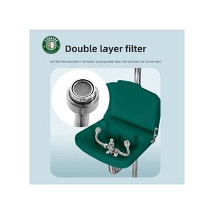 Gasolinera Estación de lavado de Ojos de emergencia <span class=keywords><strong>portátil</strong></span> de pie 304 316 Ducha de seguridad de acero inoxidable y lavado de ojos - Product Image 4