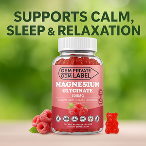 OEM fabrika kaynağı magnezyum glisinat Gummies <span class=keywords><strong>Vitamin</strong></span> <span class=keywords><strong>D</strong></span> B6 takviyesi geliştirilmiş uyku vitaminleri magnezyum glisinat Gummies - Product Image 2