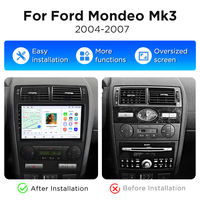 Radio para Auto Junsun con Carplay Inalámbrico y Android Auto para Ford Mondeo 3 2004-2007, Reproductor de DVD, Unidad Principal, Pantalla, Sistema Multimedia Estéreo