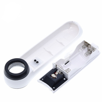 Outil de poche Portable professionnel Loupe, outil de poche Portable 15X Loupe de poche Portable professionnel avec 2 LED