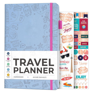 Carnet de voyage, agenda, sac de rangement pour les voyages et les <span class=keywords><strong>vacances</strong></span>, avec planificateur budgétaire, liste de tenues, suivi des dépenses de voyage et carnet de planification - Product Image 1