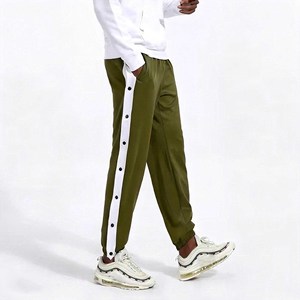 Pantalones Chinos de Baloncesto con Cintura Elástica y Cierre de Botón - Uniformes de Equipo Personalizados (Patrón Recto Transpirable) - Product Image 3
